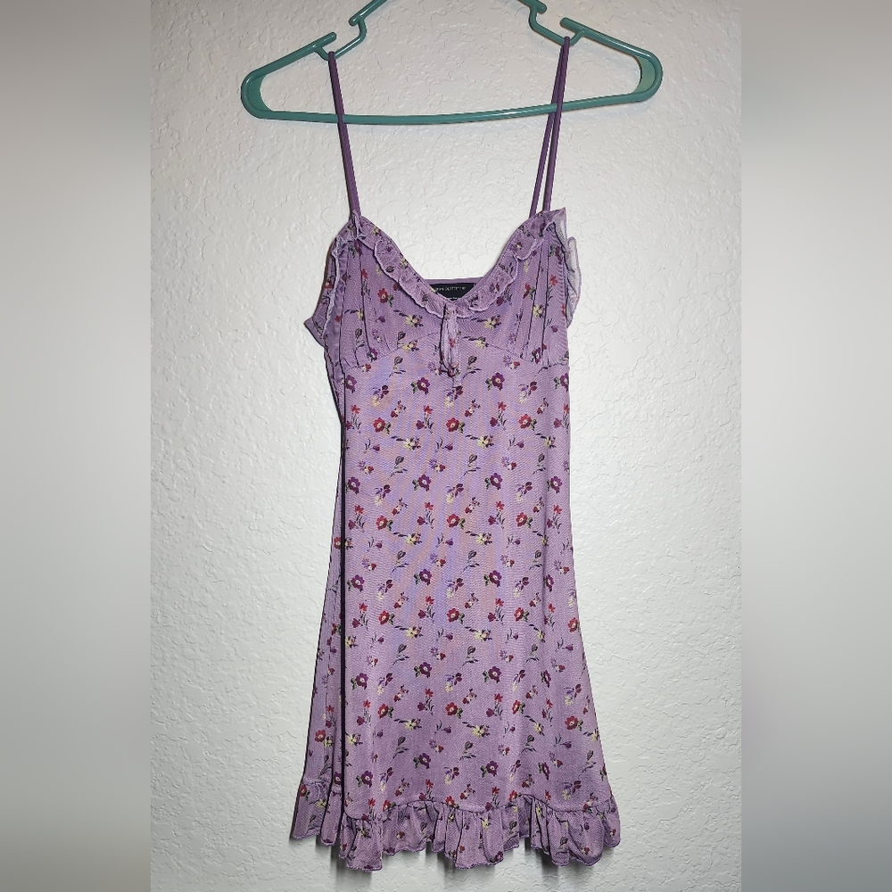 urban outfitters Floral Purple Dress size small - Picture 1 of 5